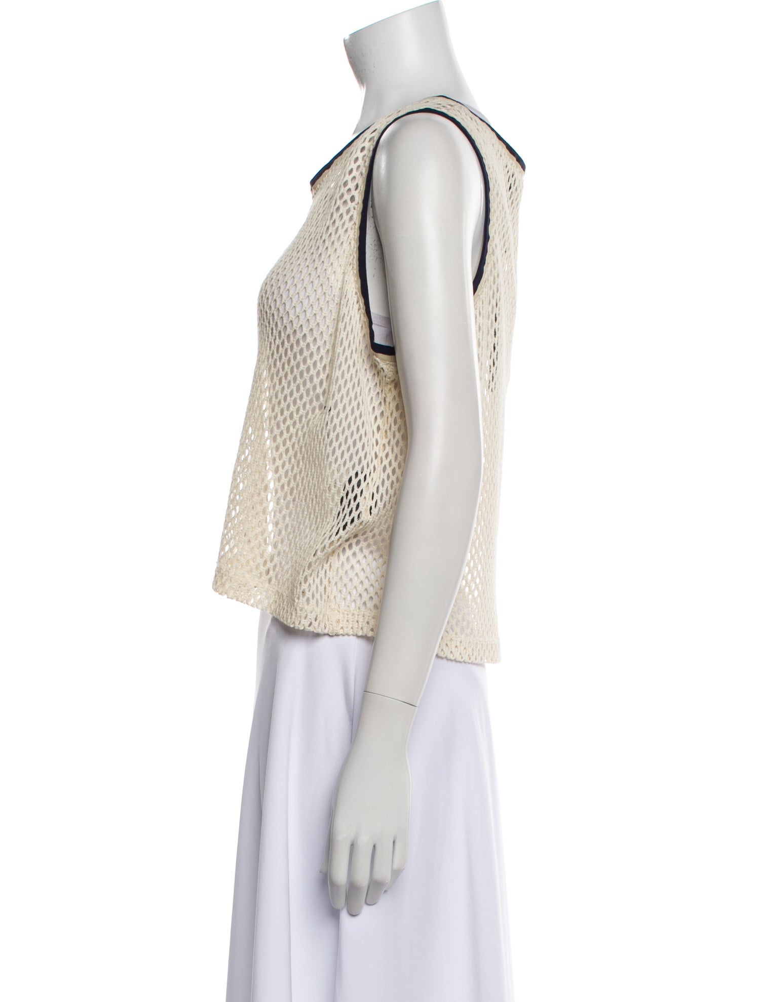 COÛT DE LA LIBERTÉ Scoop Neck Sleeveless Crop Top w/ Tags