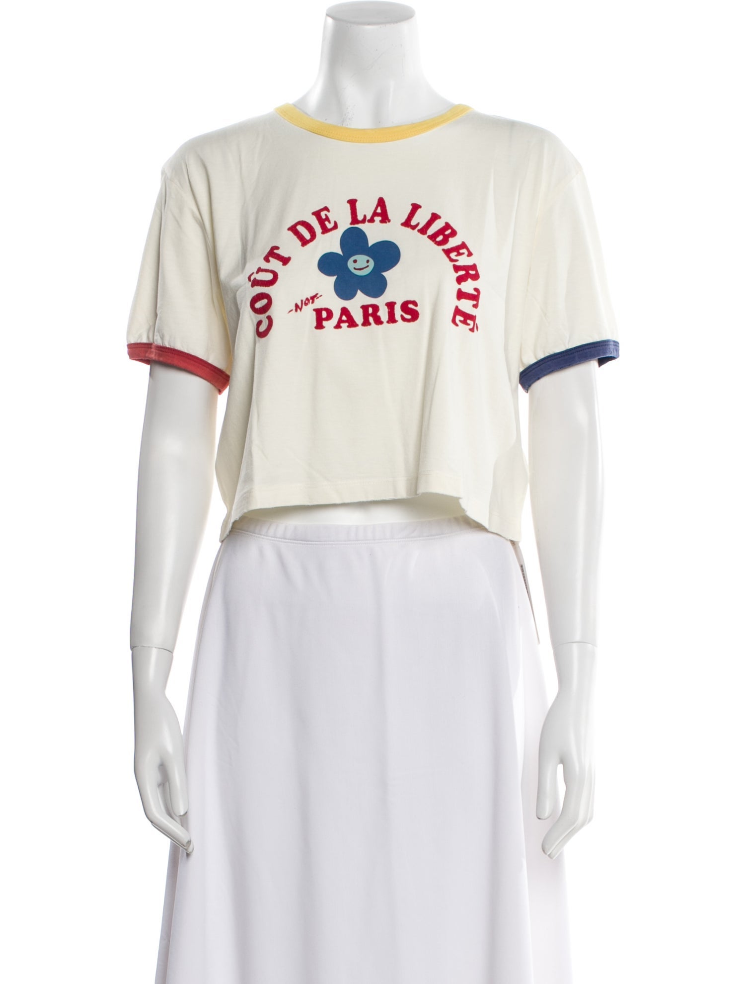 COÛT DE LA LIBERTÉ Bamboo Graphic Print T-Shirt w/ Tags