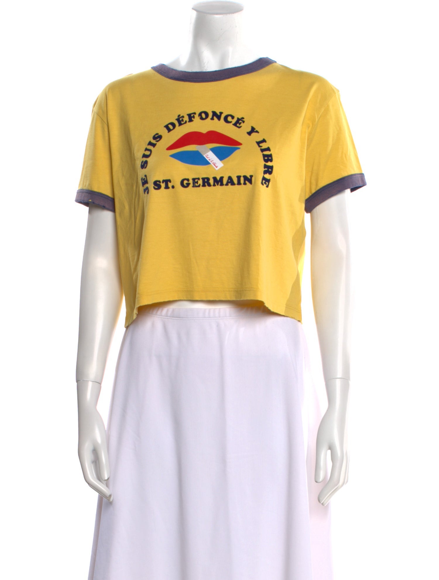 COÛT DE LA LIBERTÉ Graphic Print Crew Neck T-Shirt