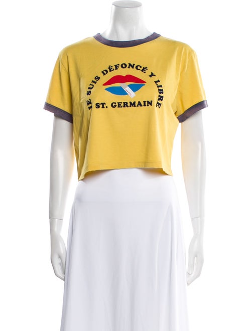 COÛT DE LA LIBERTÉ Graphic Print Crew Neck T-Shirt