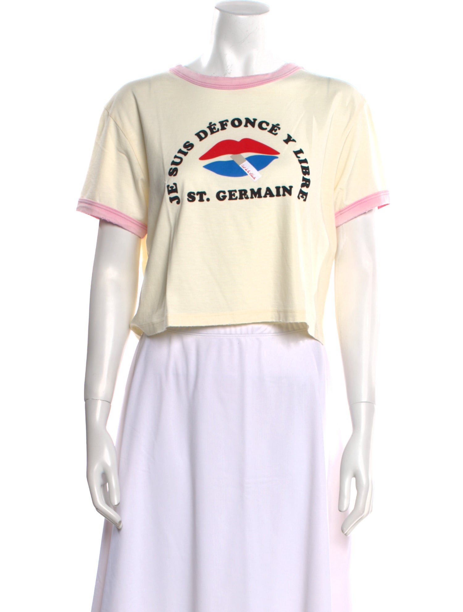 COÛT DE LA LIBERTÉ Graphic Print Crew Neck T-Shirt