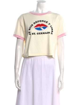 COÛT DE LA LIBERTÉ Graphic Print Crew Neck T-Shirt