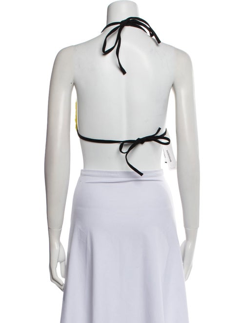 COÛT DE LA LIBERTÉ Lambskin Halterneck Crop Top