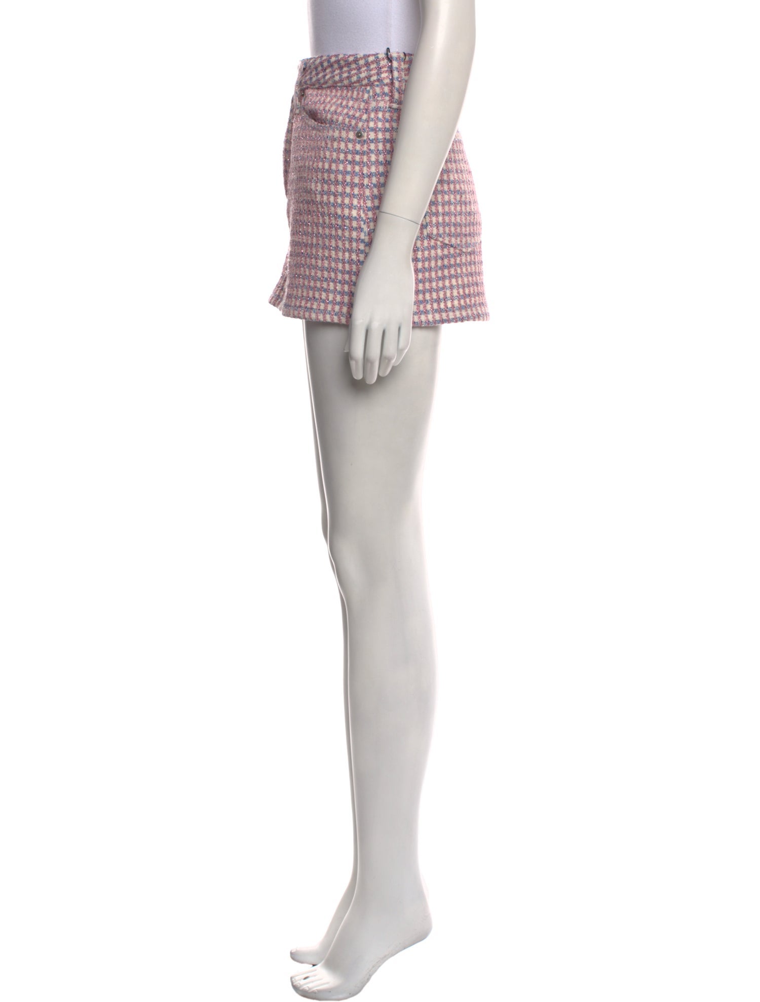 COÛT DE LA LIBERTÉ Plaid Print Mini Skirt w/ Tags