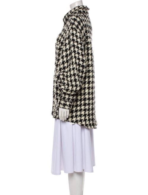 COÛT DE LA LIBERTÉ Virgin Wool Houndstooth Print Jacket