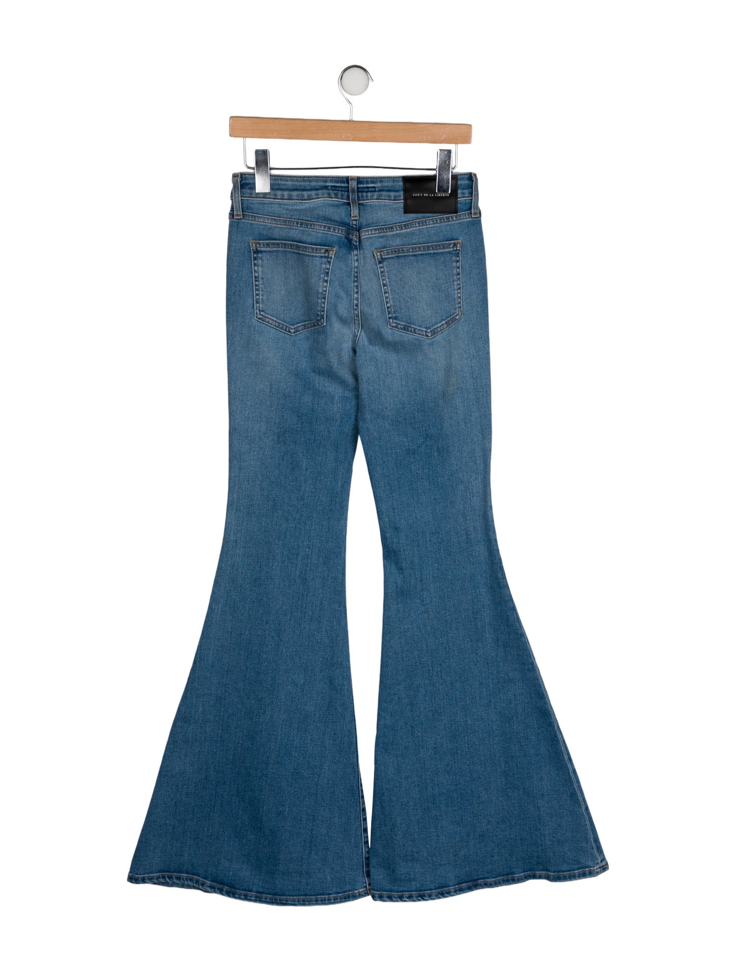 COÛT DE LA LIBERTÉ Mid-Rise Wide Leg Jeans