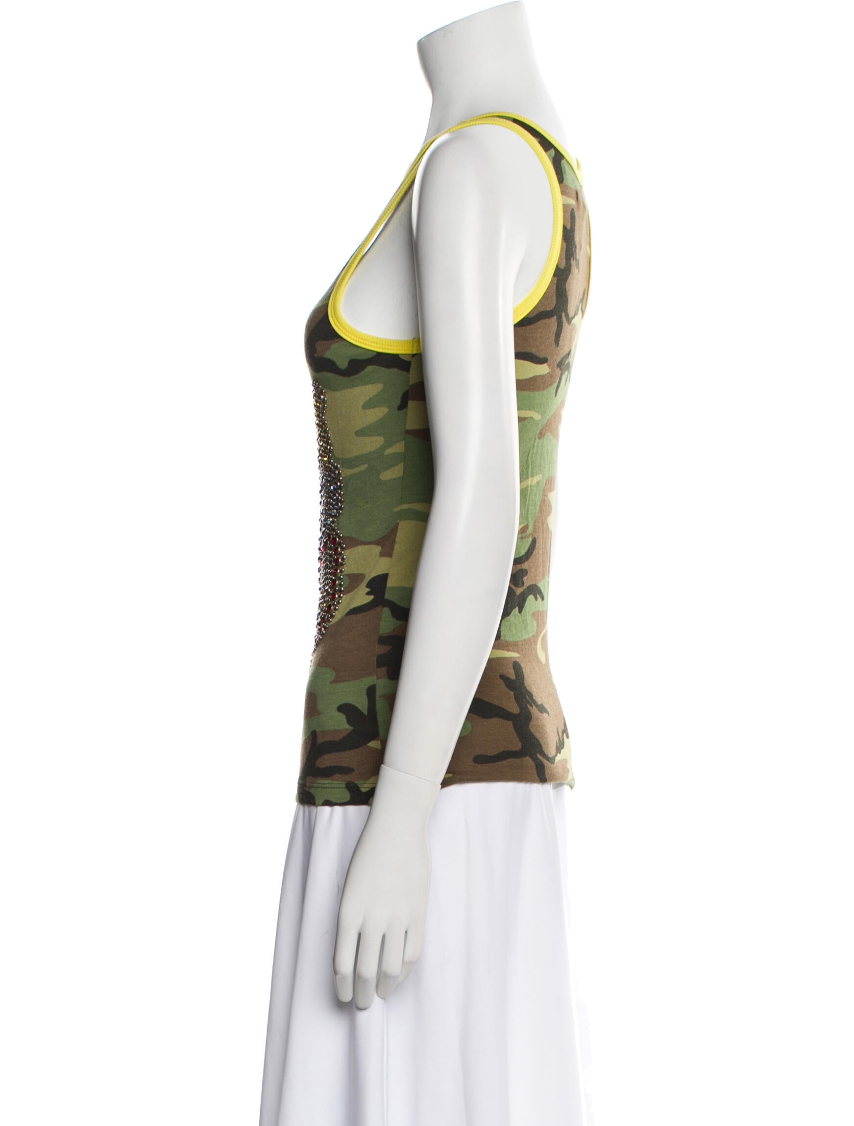 COÛT DE LA LIBERTÉ Printed Scoop Neck Top w/ Tags