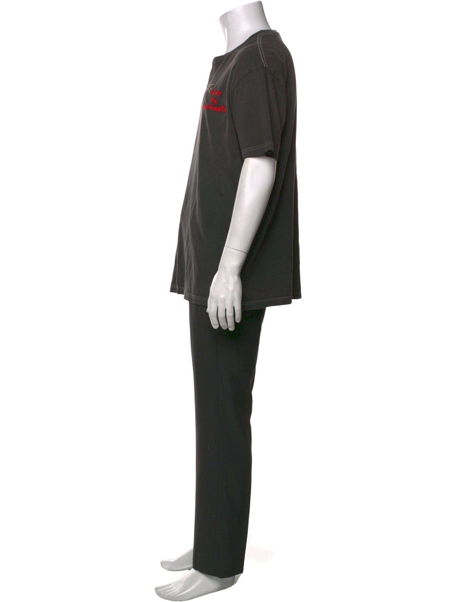 COÛT DE LA LIBERTÉ Graphic Print Crew Neck T-Shirt