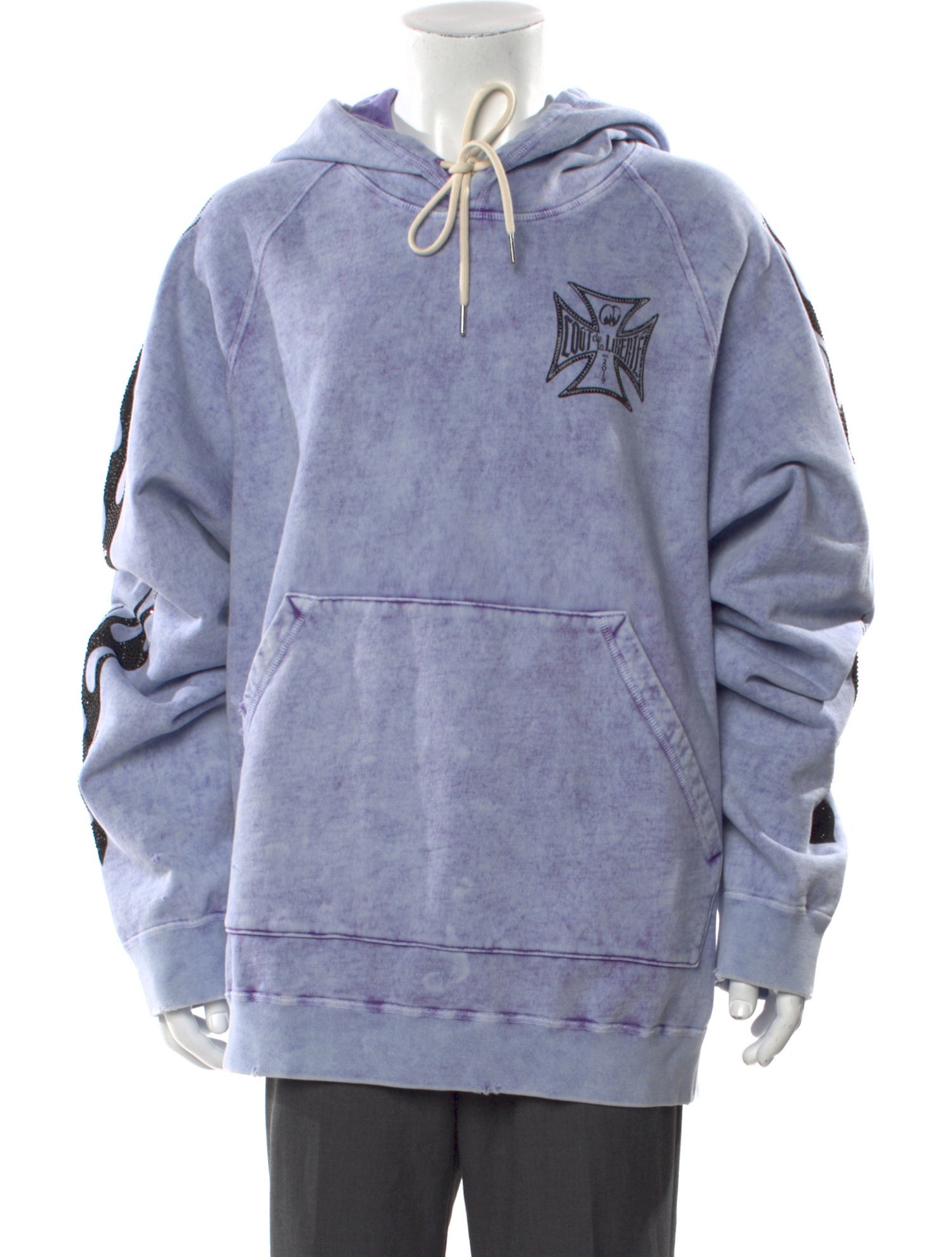 COÛT DE LA LIBERTÉ Graphic Print Crew Neck Hoodie w/ Tags