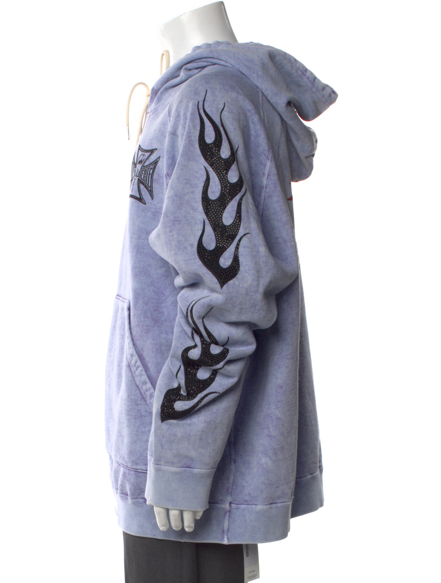 COÛT DE LA LIBERTÉ Graphic Print Crew Neck Hoodie w/ Tags