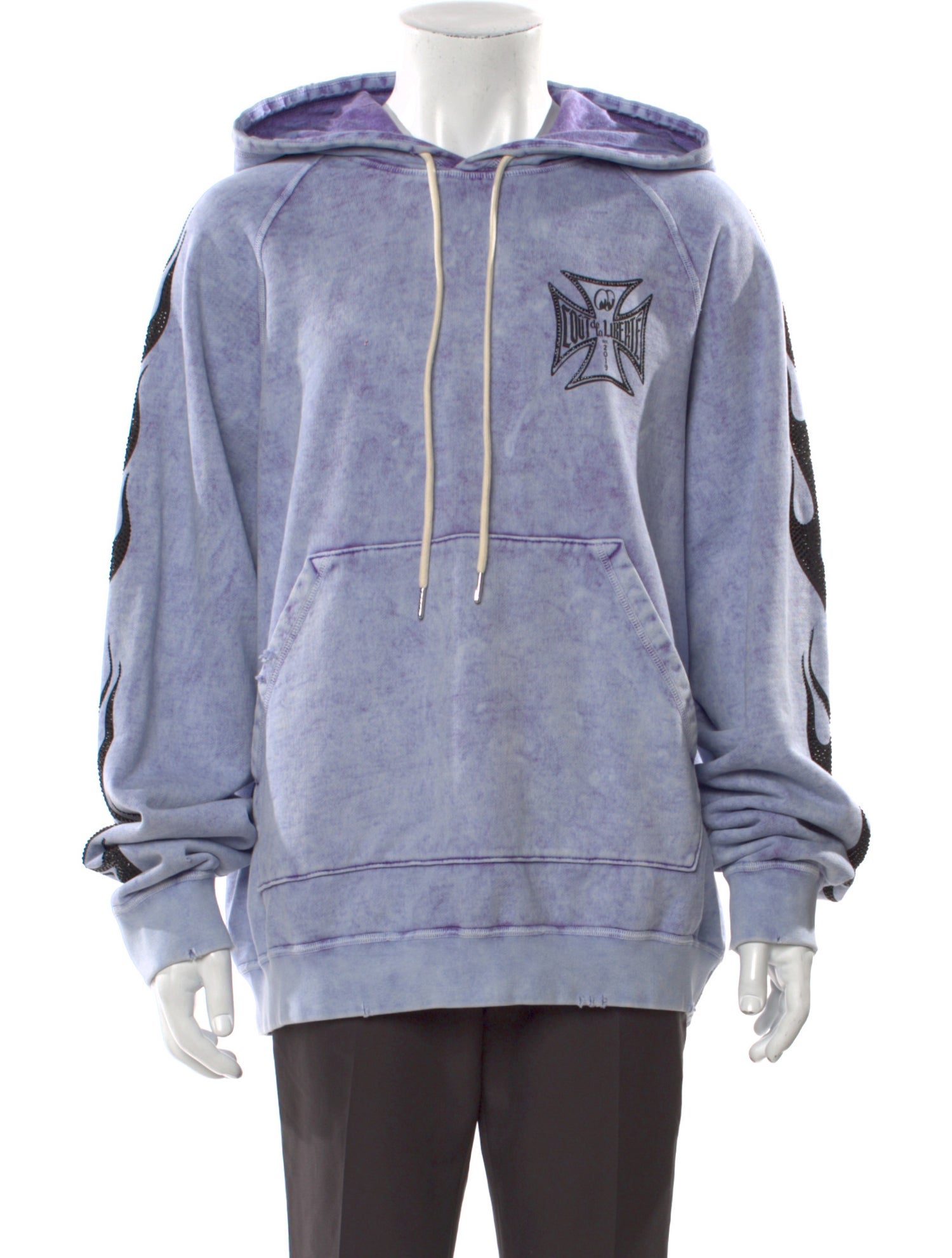 COÛT DE LA LIBERTÉ Graphic Print Crew Neck Hoodie w/ Tags