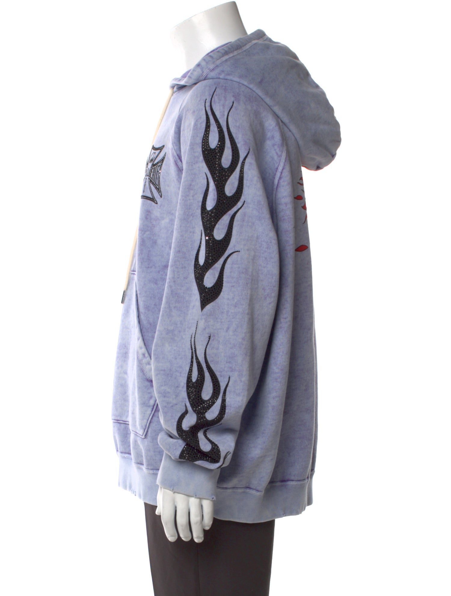 COÛT DE LA LIBERTÉ Graphic Print Crew Neck Hoodie w/ Tags