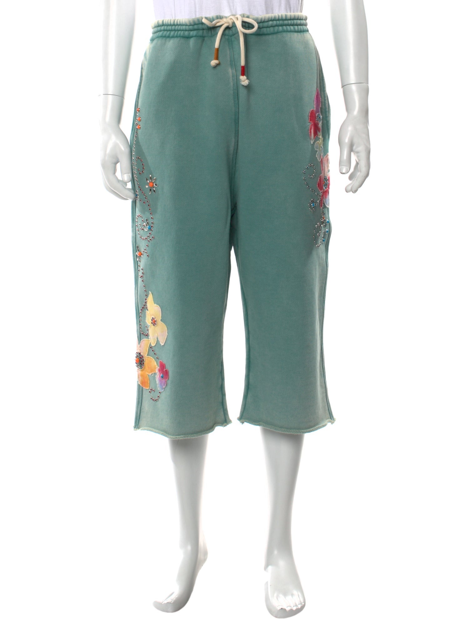 COÛT DE LA LIBERTÉ Graphic Print Jogger Shorts w/ Tags