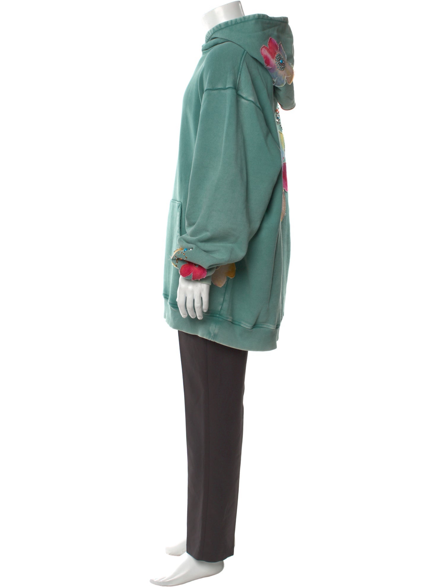 COÛT DE LA LIBERTÉ Patterned Crew Neck Hoodie w/ Tags