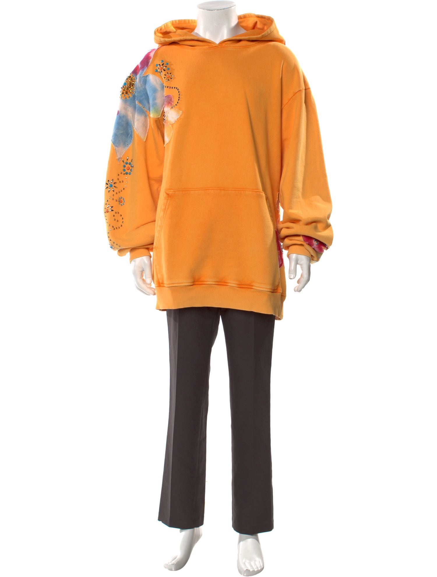 COÛT DE LA LIBERTÉ Patterned Crew Neck Hoodie w/ Tags