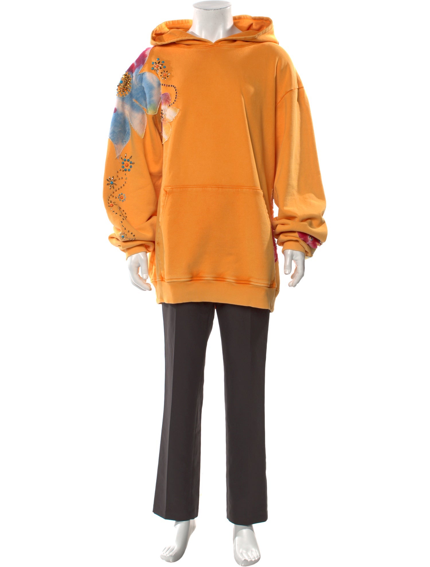 COÛT DE LA LIBERTÉ Graphic Print Crew Neck Hoodie w/ Tags