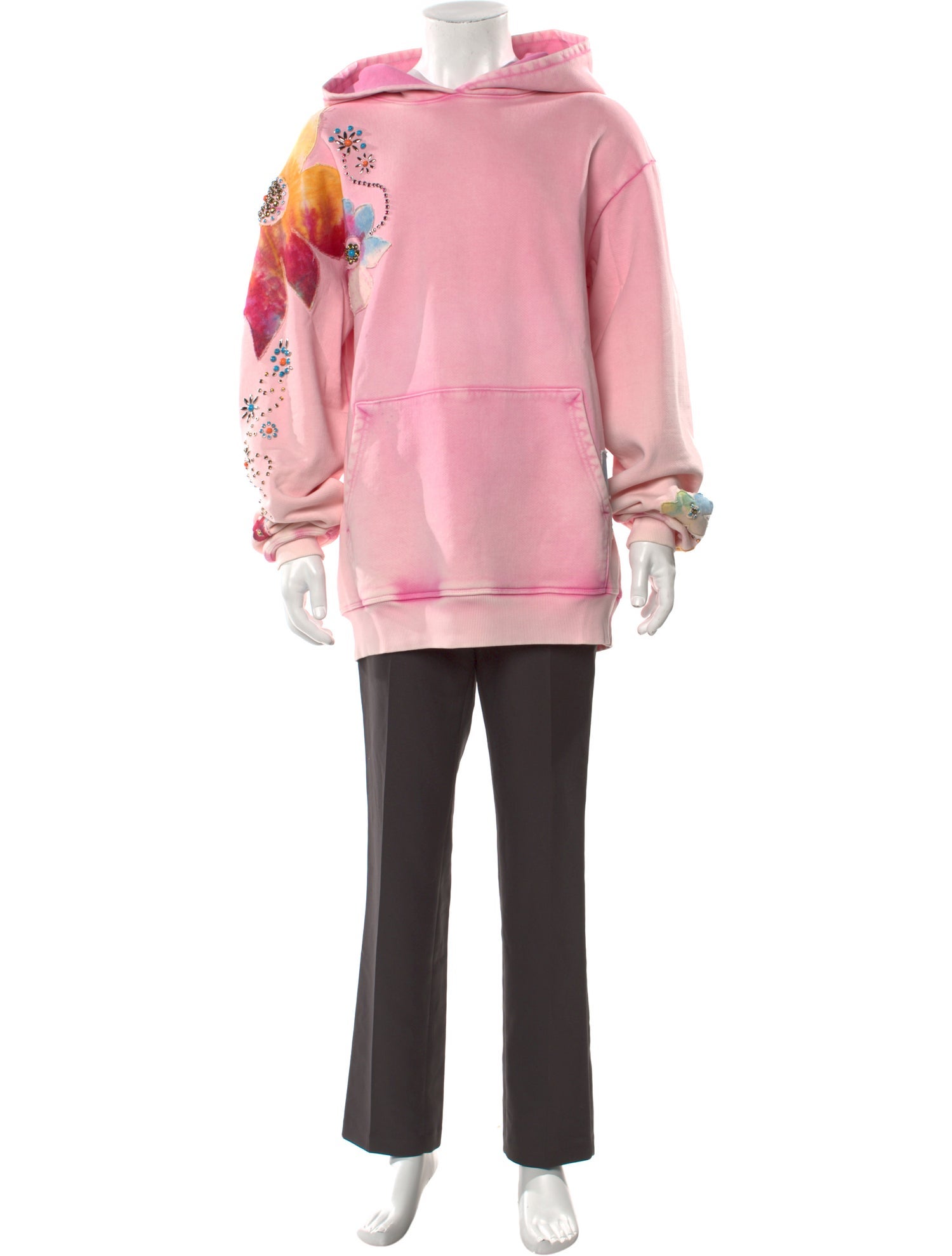 COÛT DE LA LIBERTÉ Graphic Print Crew Neck Hoodie