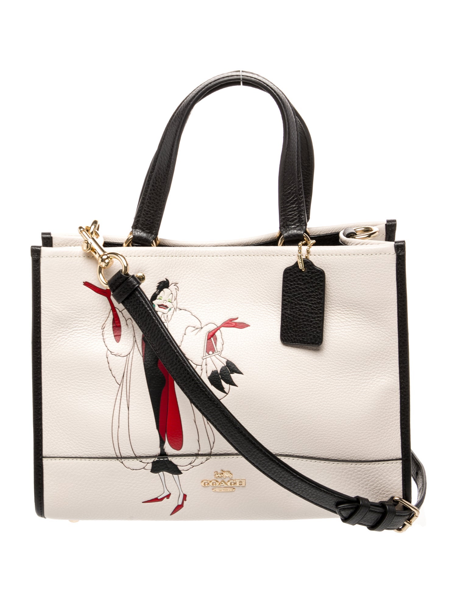 Disney x Coach Leather Top Handle Bag