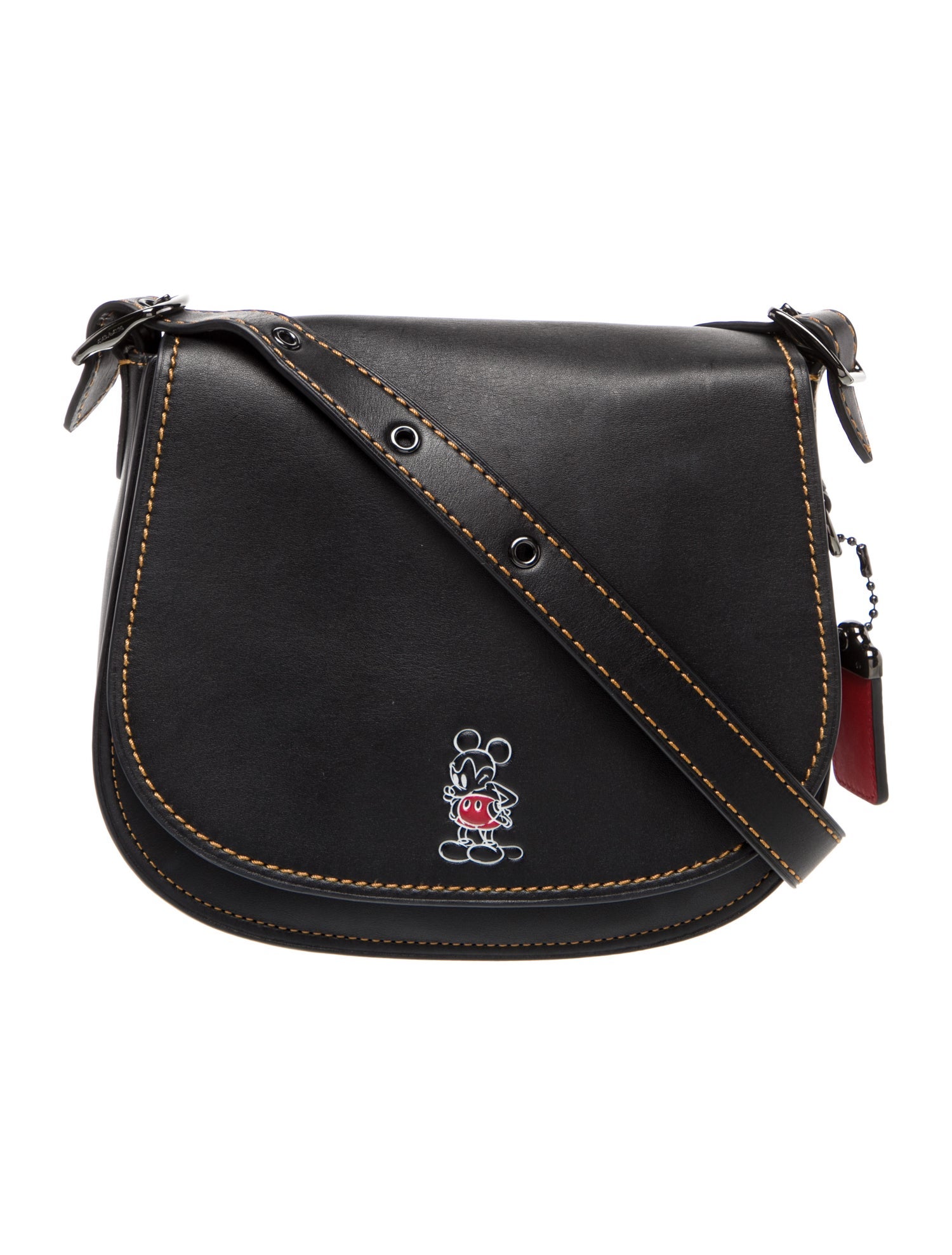 Coach x Disney Mickey Mouse x Keith Haring Leather Crossbody Bag