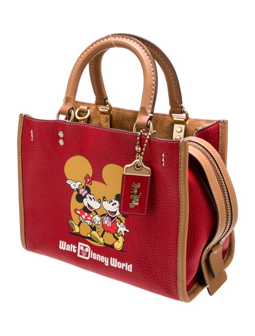 Coach x Disney Mickey Mouse x Keith Haring Leather Top Handle Bag