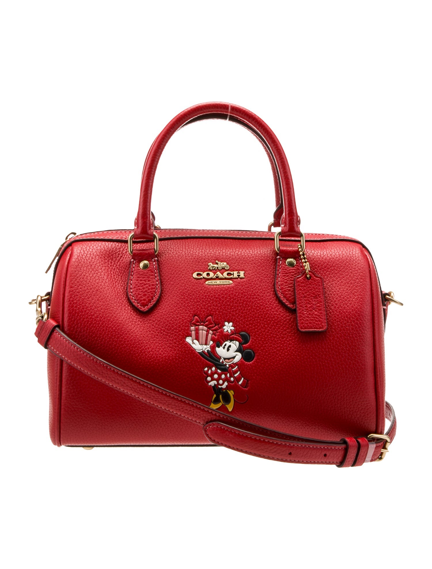 Coach x Disney Mickey Mouse x Keith Haring Leather Shoulder Bag w/ Tags