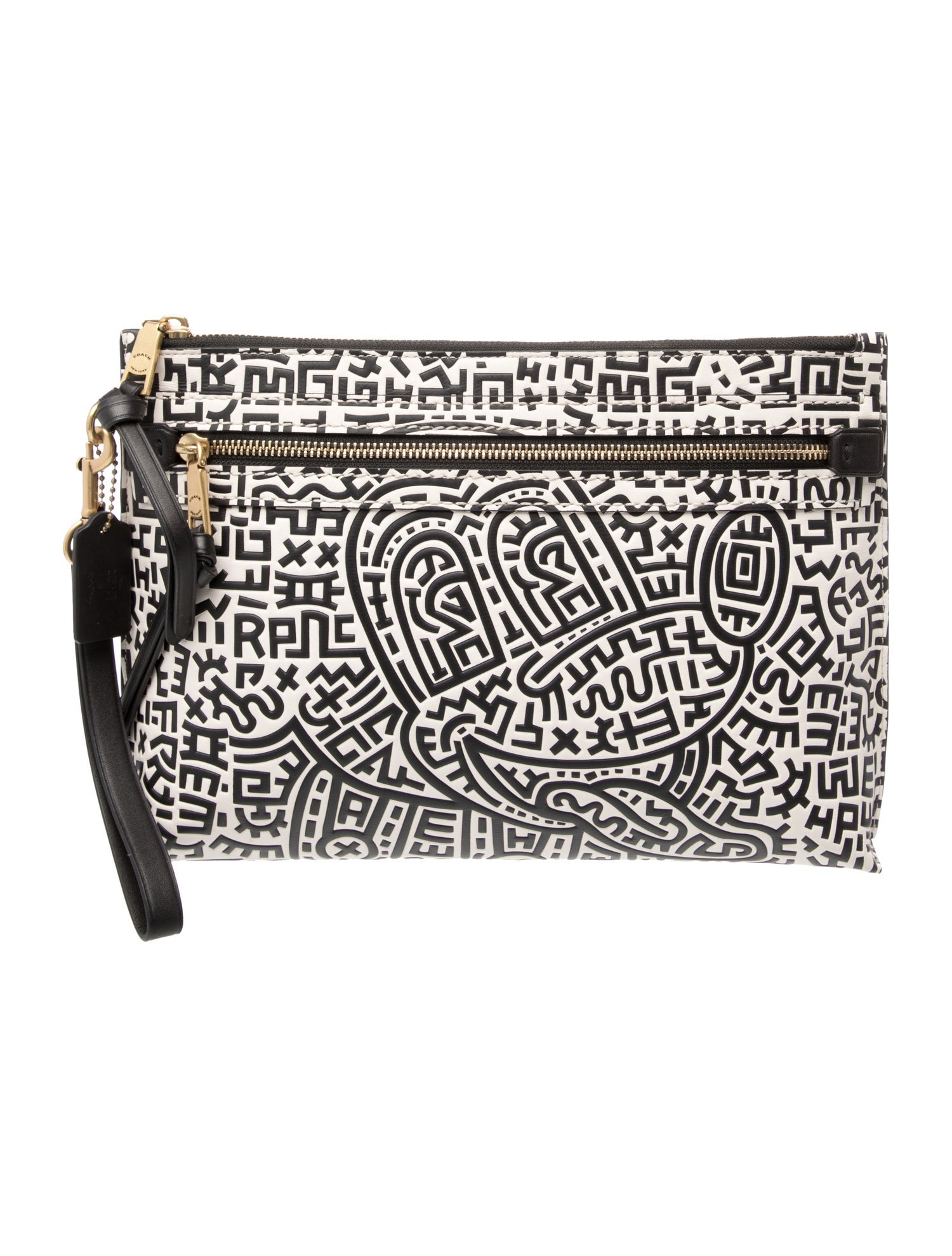 Coach x Disney Mickey Mouse x Keith Haring Leather Clutch