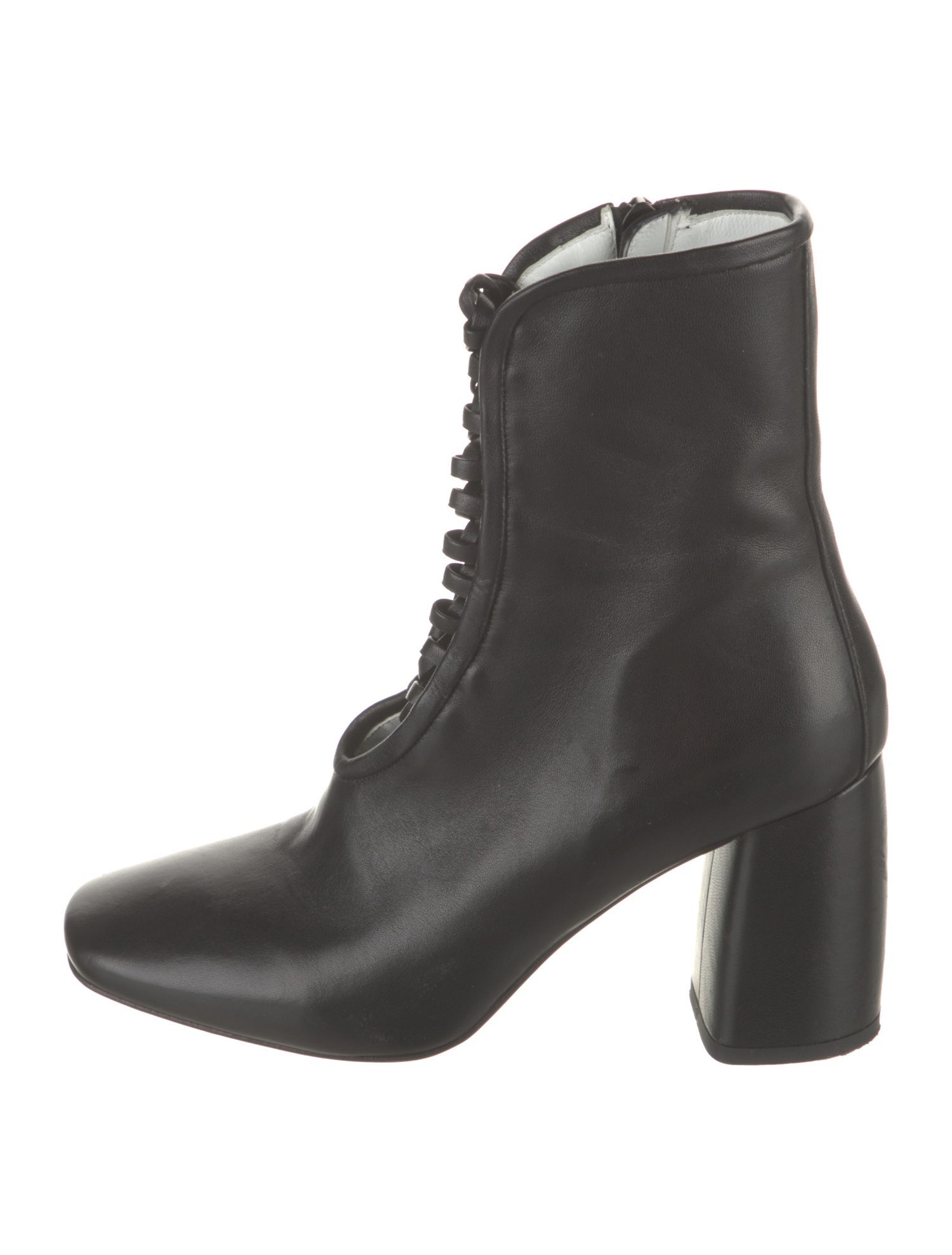 Daniella Shevel Leather Lace-Up Boots