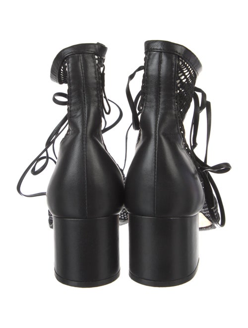 Daniella Shevel Mesh Lace-Up Boots