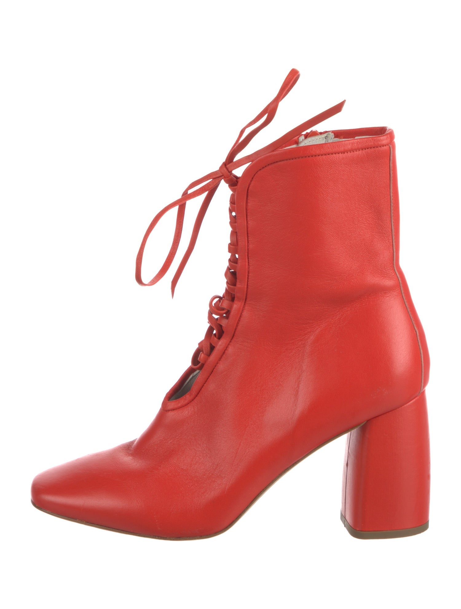 Daniella Shevel Leather Lace-Up Boots