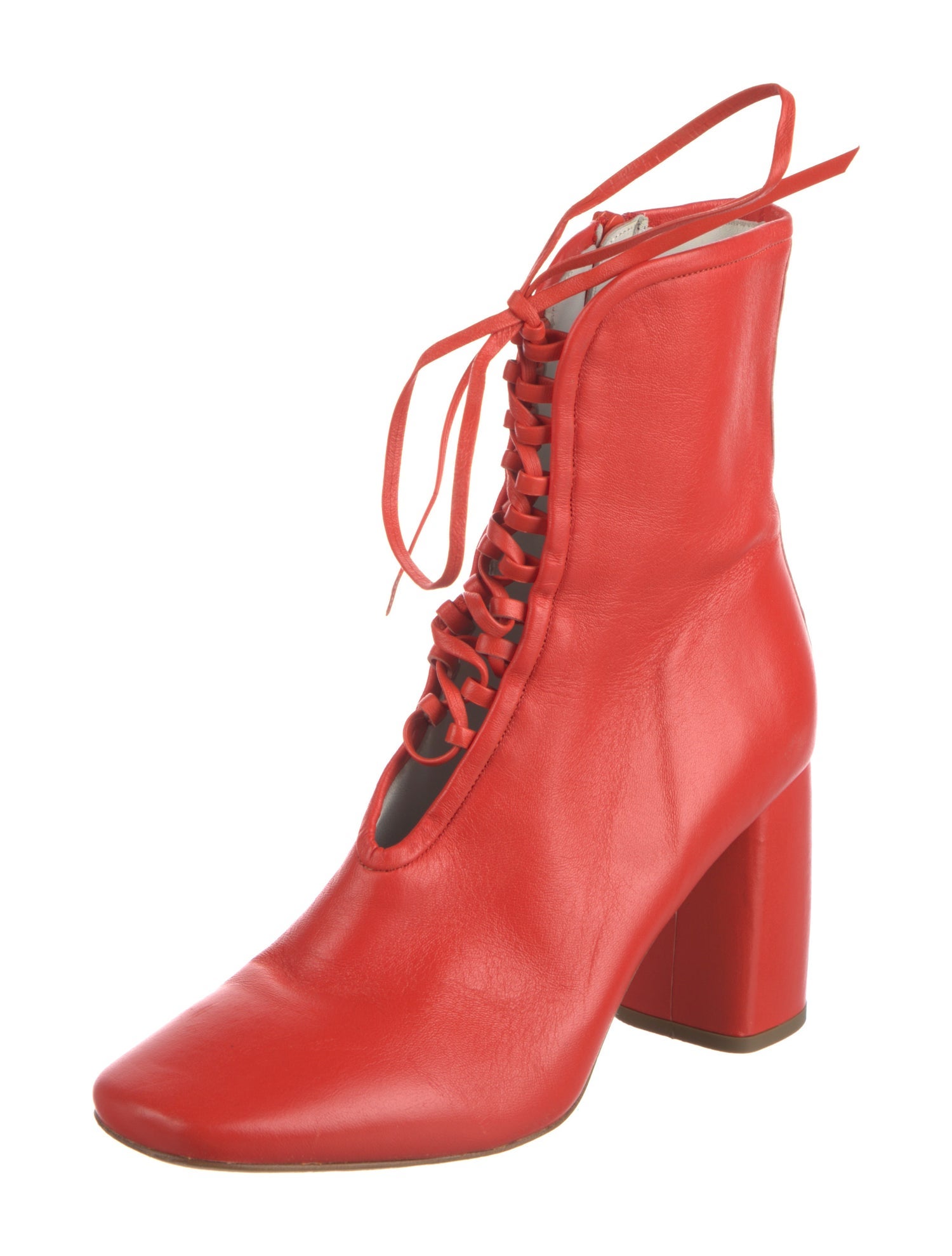 Daniella Shevel Leather Lace-Up Boots