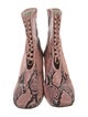 Daniella Shevel Embossed Leather Printed Lace-Up Boots