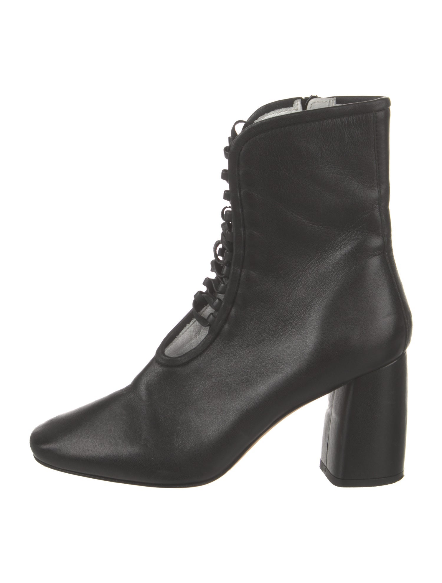 Daniella Shevel Leather Lace-Up Boots