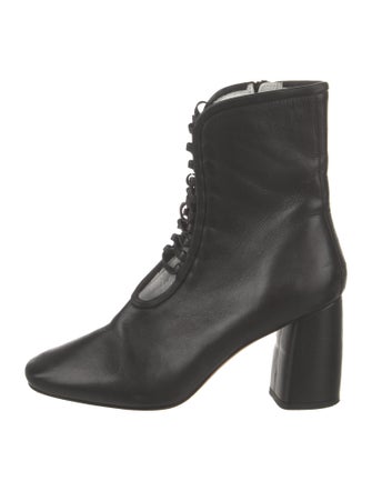 Daniella Shevel Leather Lace-Up Boots