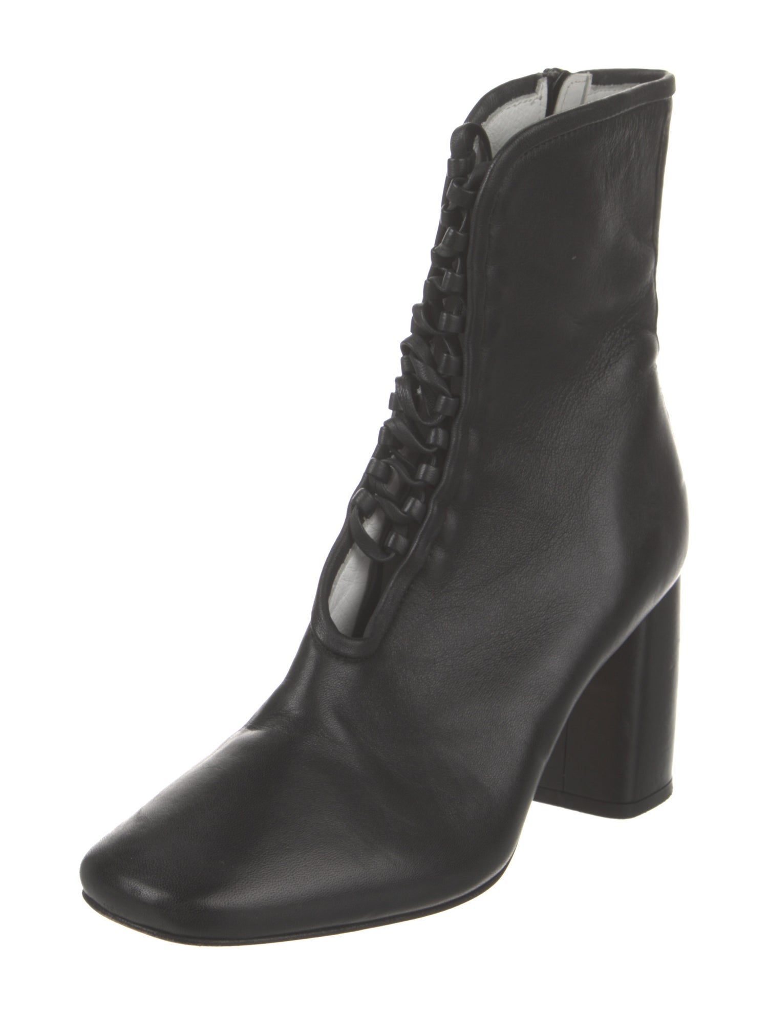 Daniella Shevel Leather Lace-Up Boots