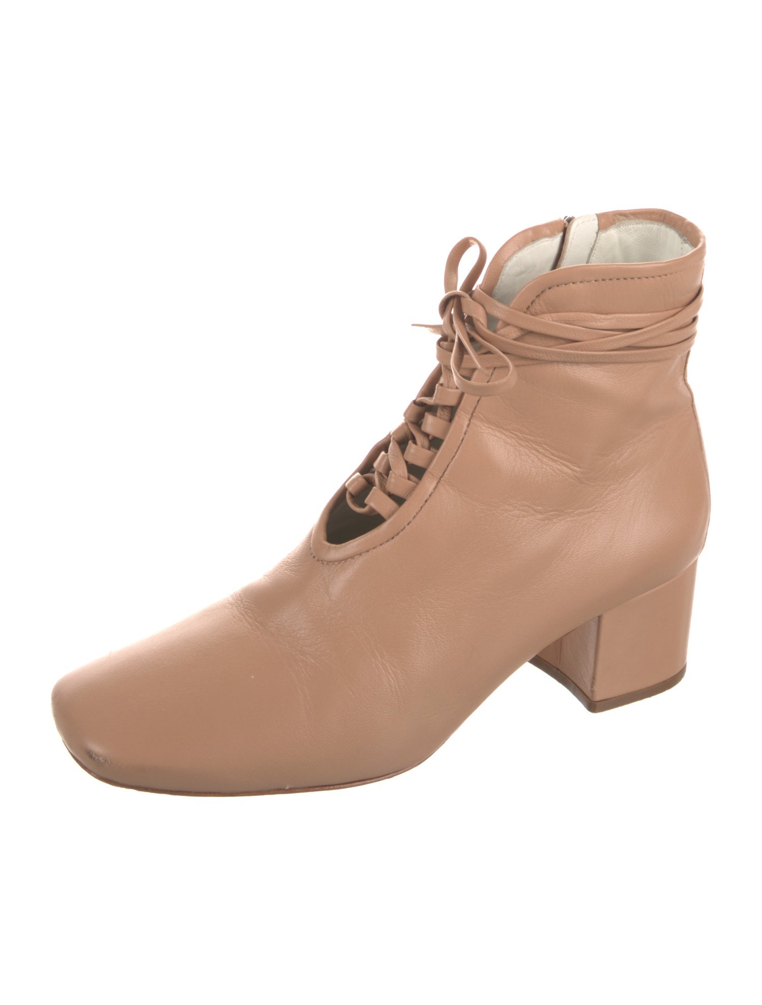 Daniella Shevel Leather Lace-Up Boots
