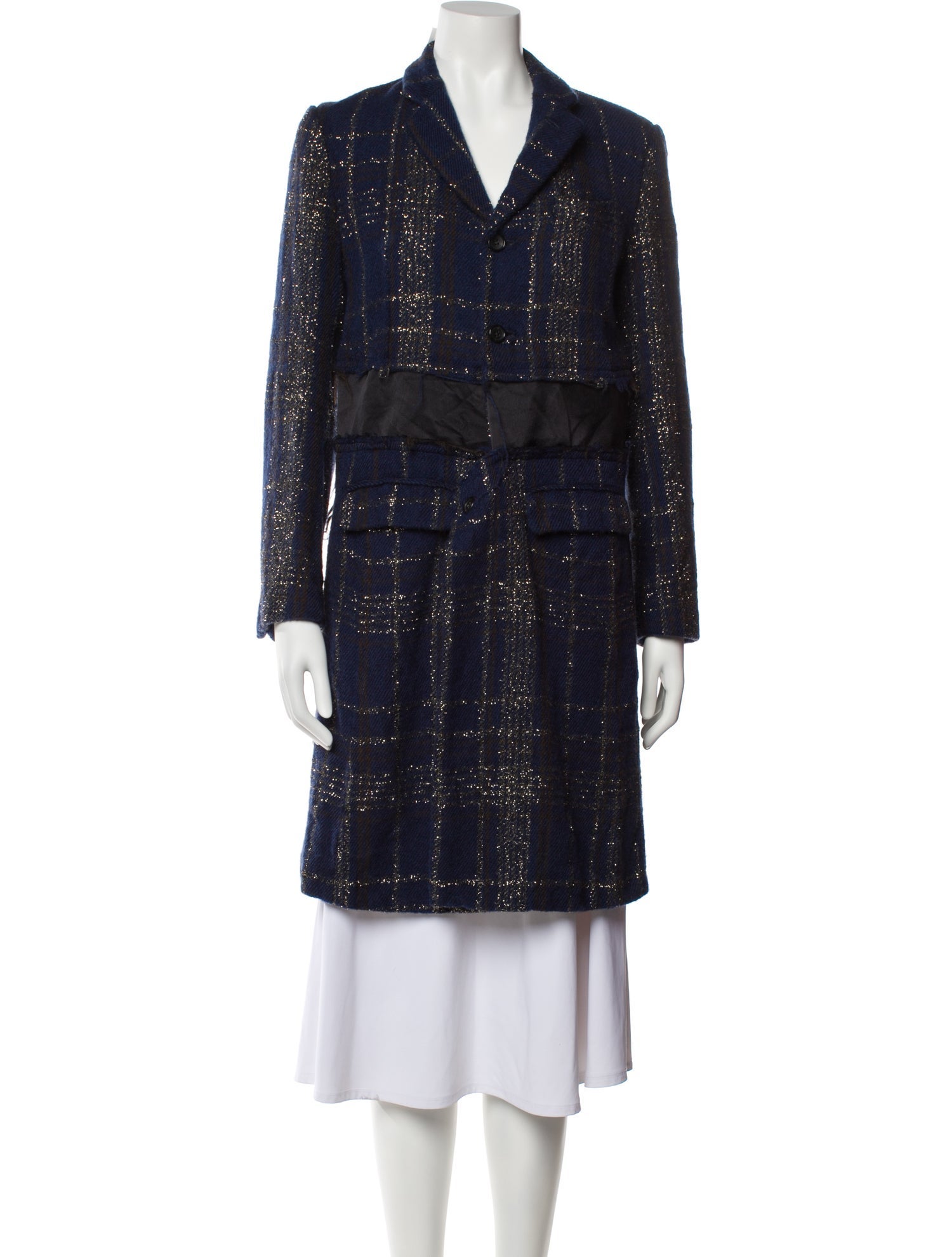 Comme des Garçons Comme des Garçons Plaid Print Coat