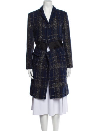 Comme des Garçons Comme des Garçons Cashwool Plaid Print Coat