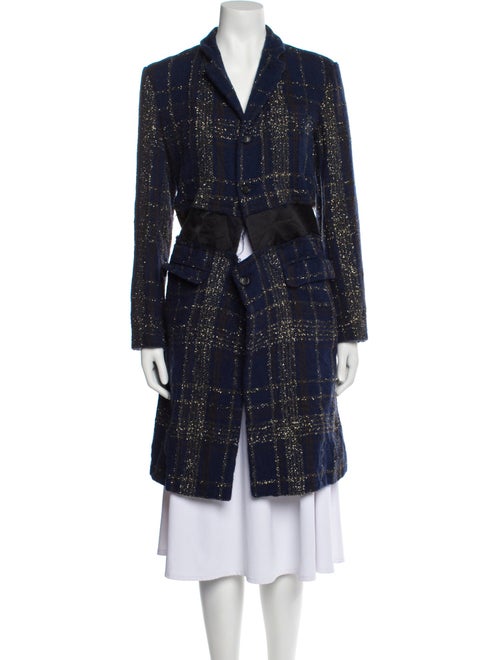 Comme des Garçons Comme des Garçons Cashwool Plaid Print Coat