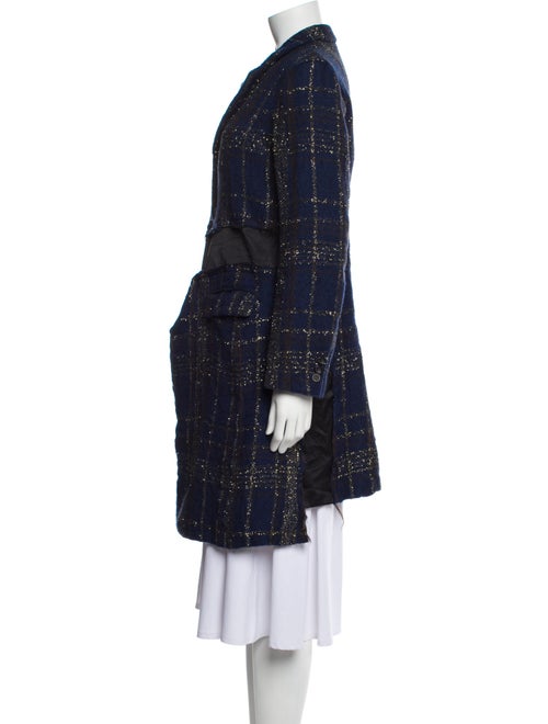 Comme des Garçons Comme des Garçons Cashwool Plaid Print Coat