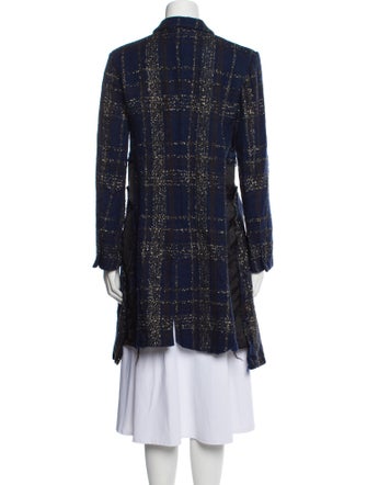 Comme des Garçons Comme des Garçons Cashwool Plaid Print Coat