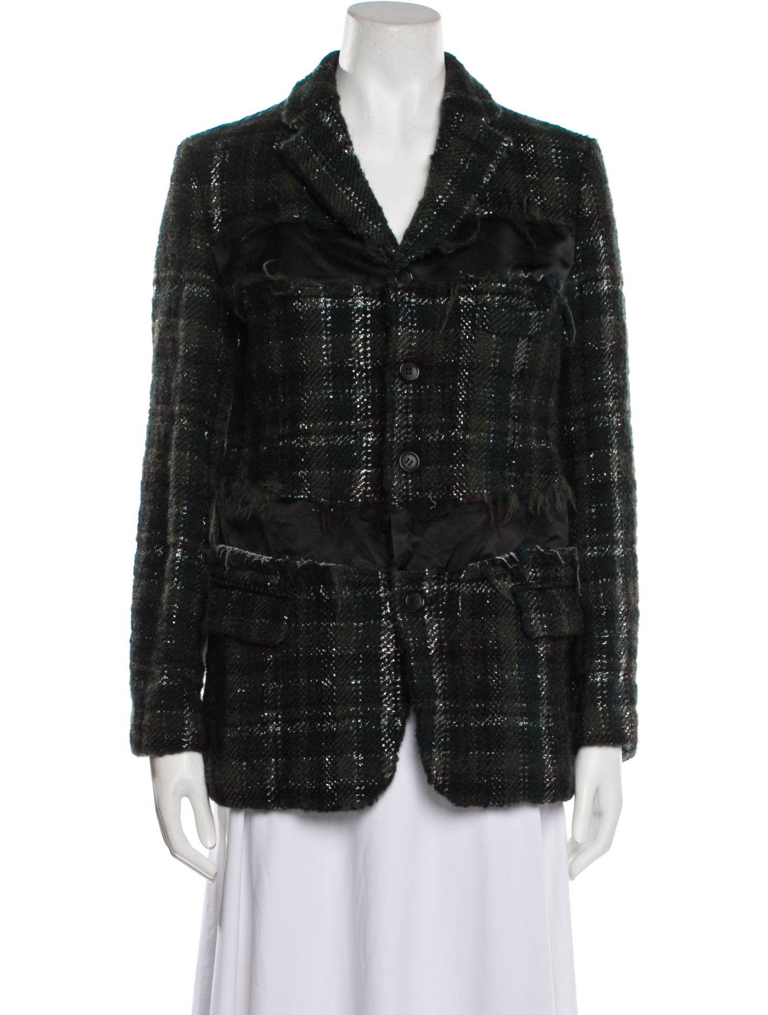 Comme des Garçons Comme des Garçons Wool Plaid Print Blazer w/ Tags