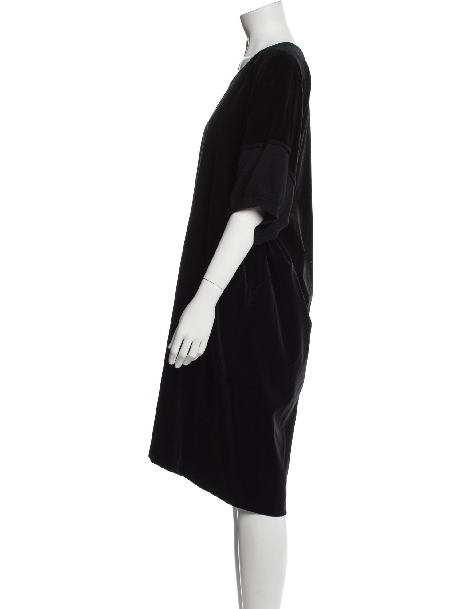 Comme des Garçons Comme des Garçons Scoop Neck Knee-Length Dress