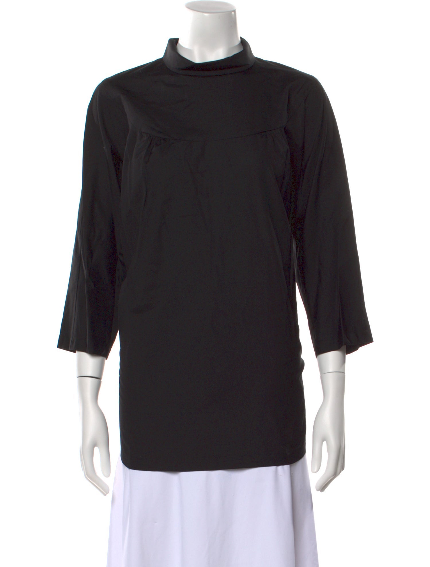 Comme des Garçons Comme des Garçons Mock Neck Three-Quarter Sleeve Blouse w/ Tags