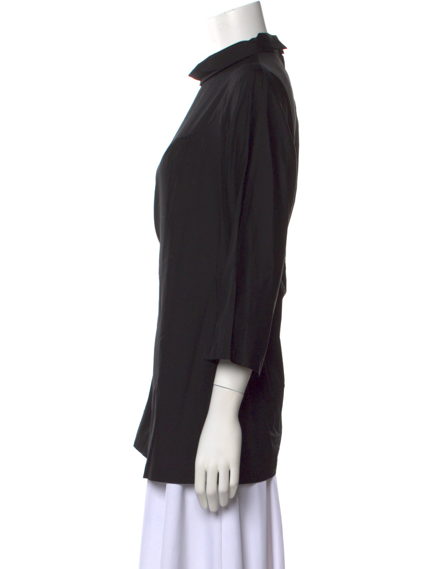 Comme des Garçons Comme des Garçons Mock Neck Three-Quarter Sleeve Blouse w/ Tags