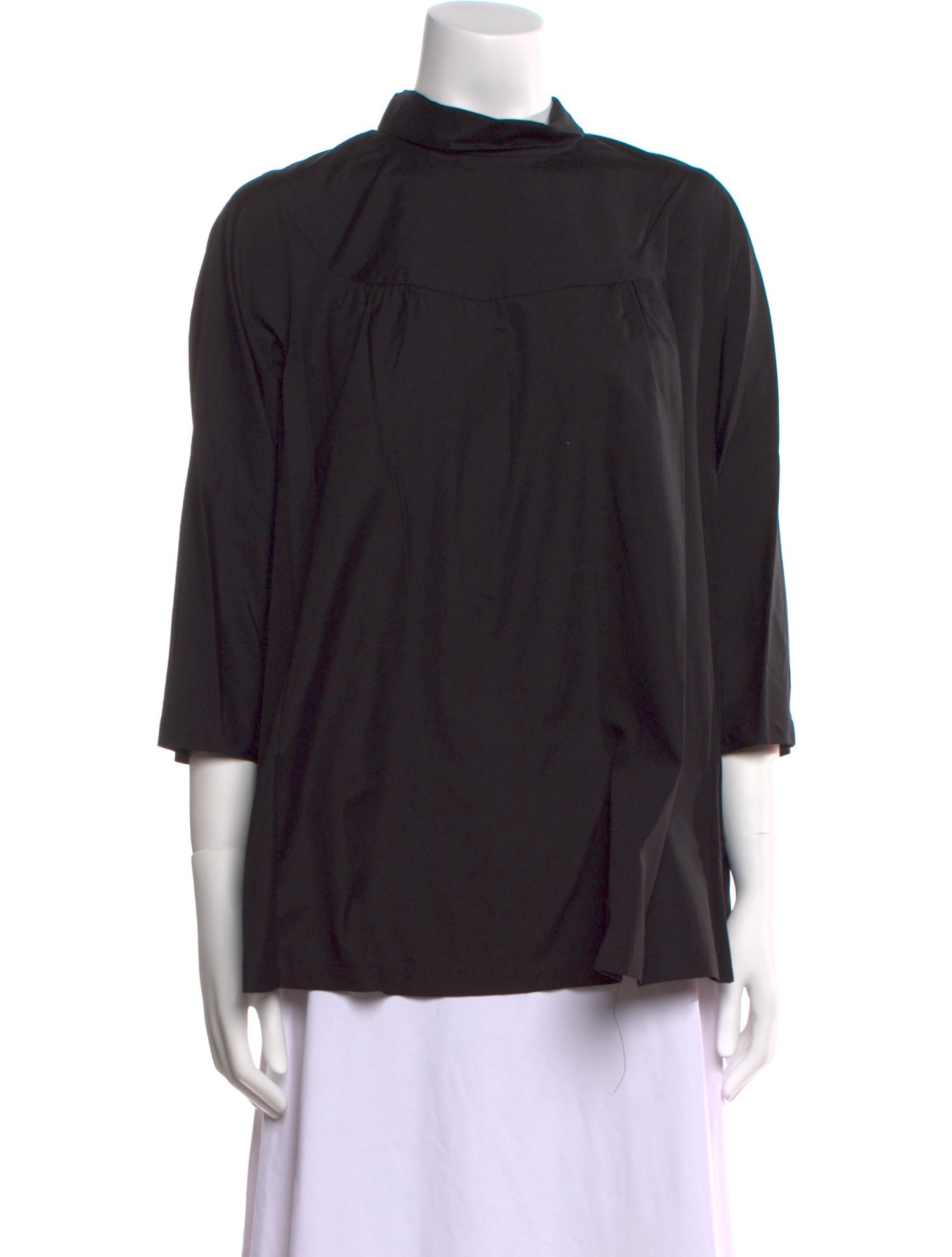 Comme des Garçons Comme des Garçons Mock Neck Three-Quarter Sleeve Blouse w/ Tags