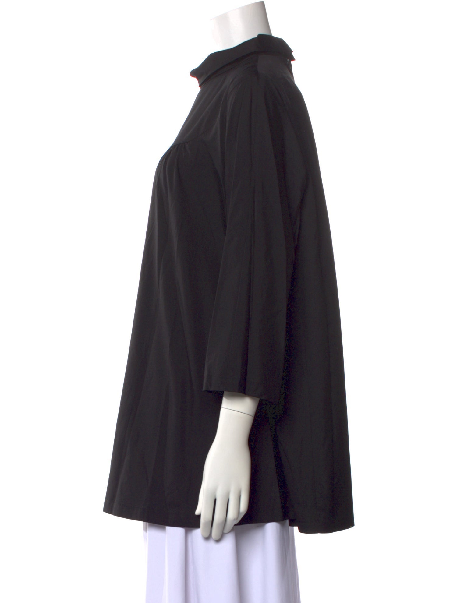 Comme des Garçons Comme des Garçons Mock Neck Three-Quarter Sleeve Tunic