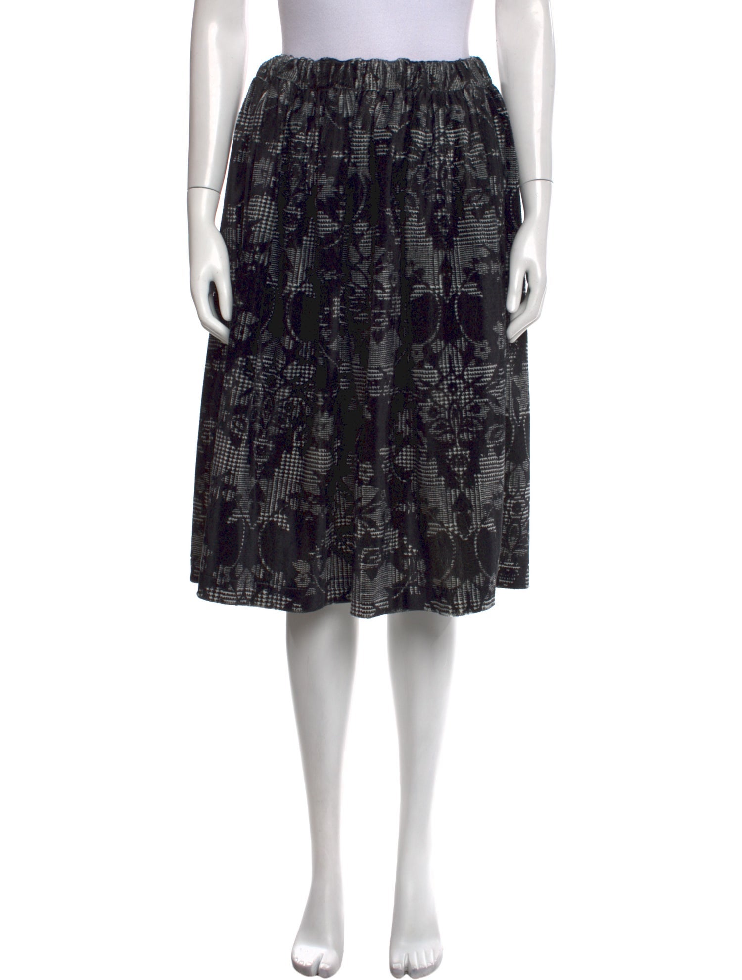 Comme des Garçons Comme des Garçons Plaid Print Knee-Length Skirt