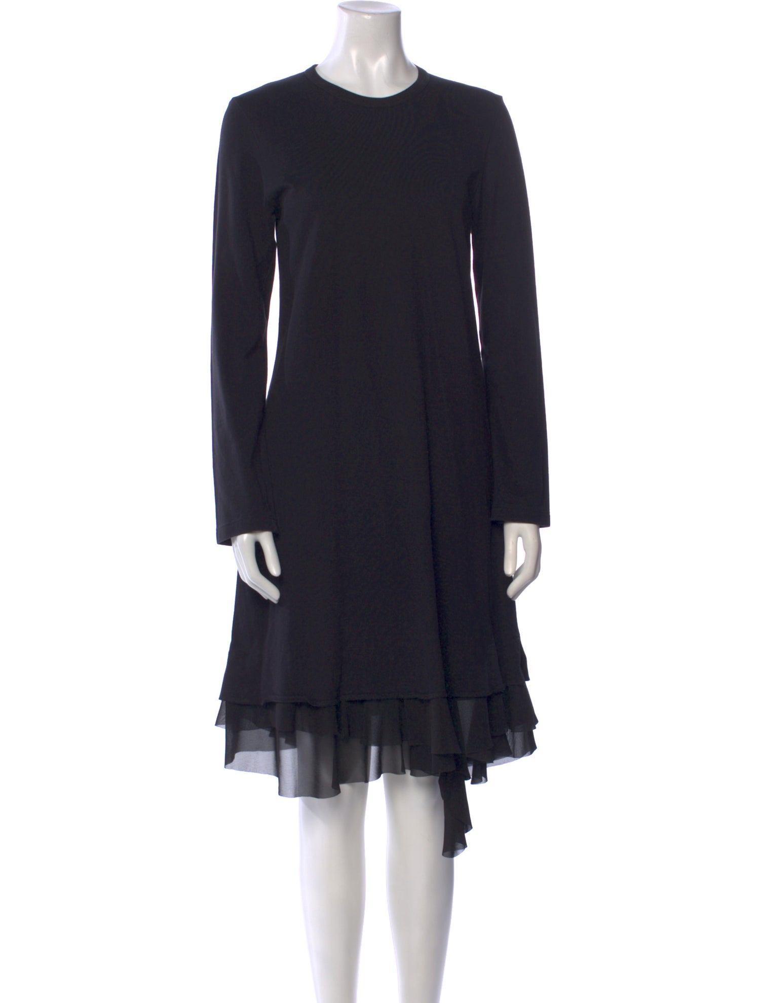 Comme des Garçons Comme des Garçons Crew Neck Knee-Length Dress