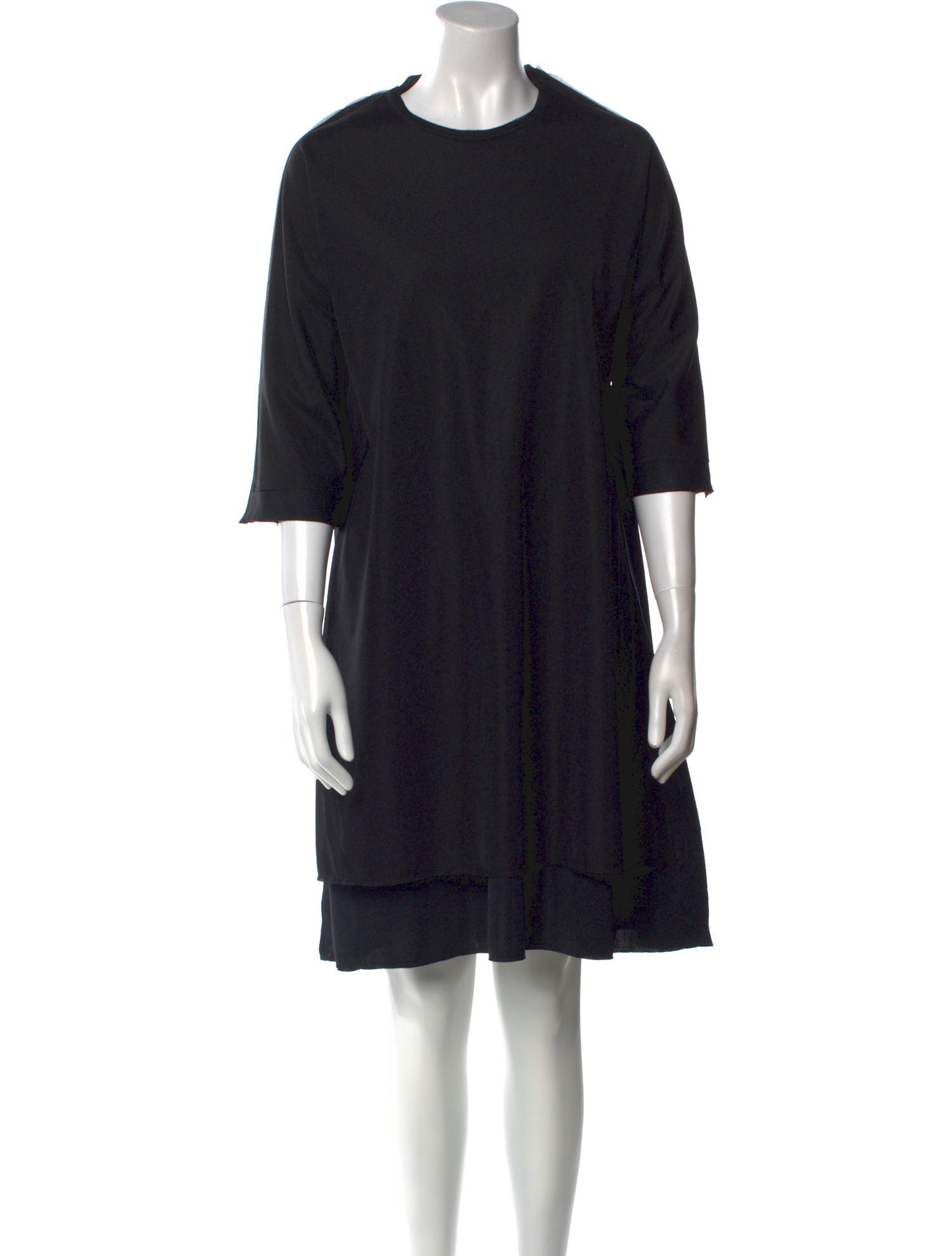 Comme des Garçons Comme des Garçons Crew Neck Knee-Length Dress