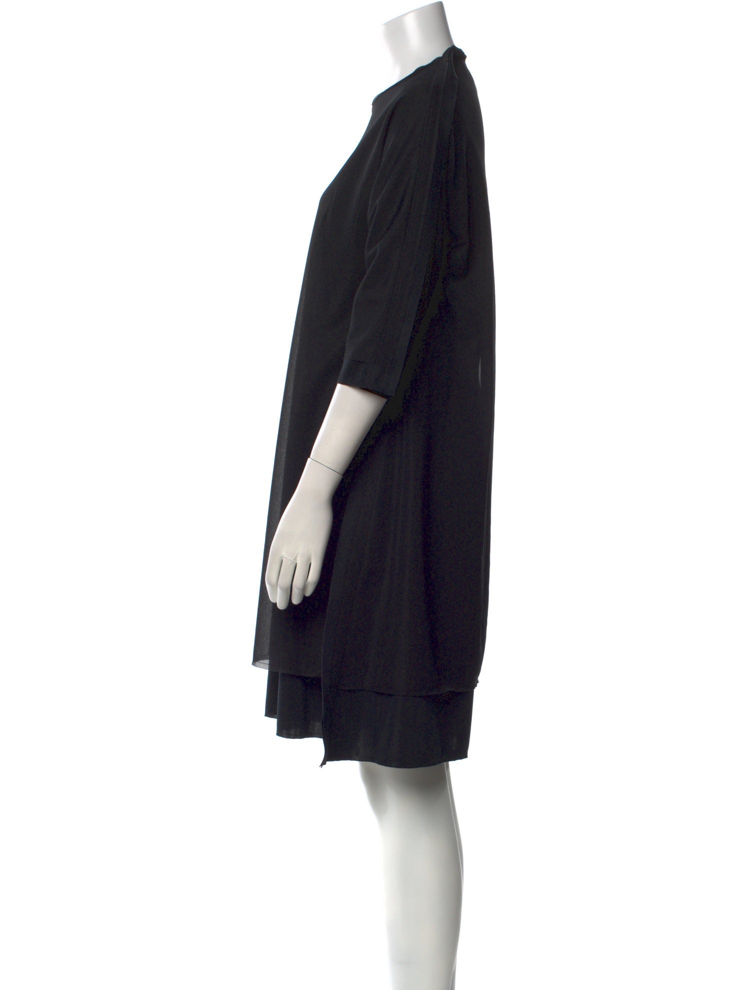 Comme des Garçons Comme des Garçons Crew Neck Knee-Length Dress